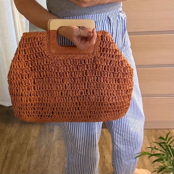 Raffia Tote Bag - Picture 6 of 6